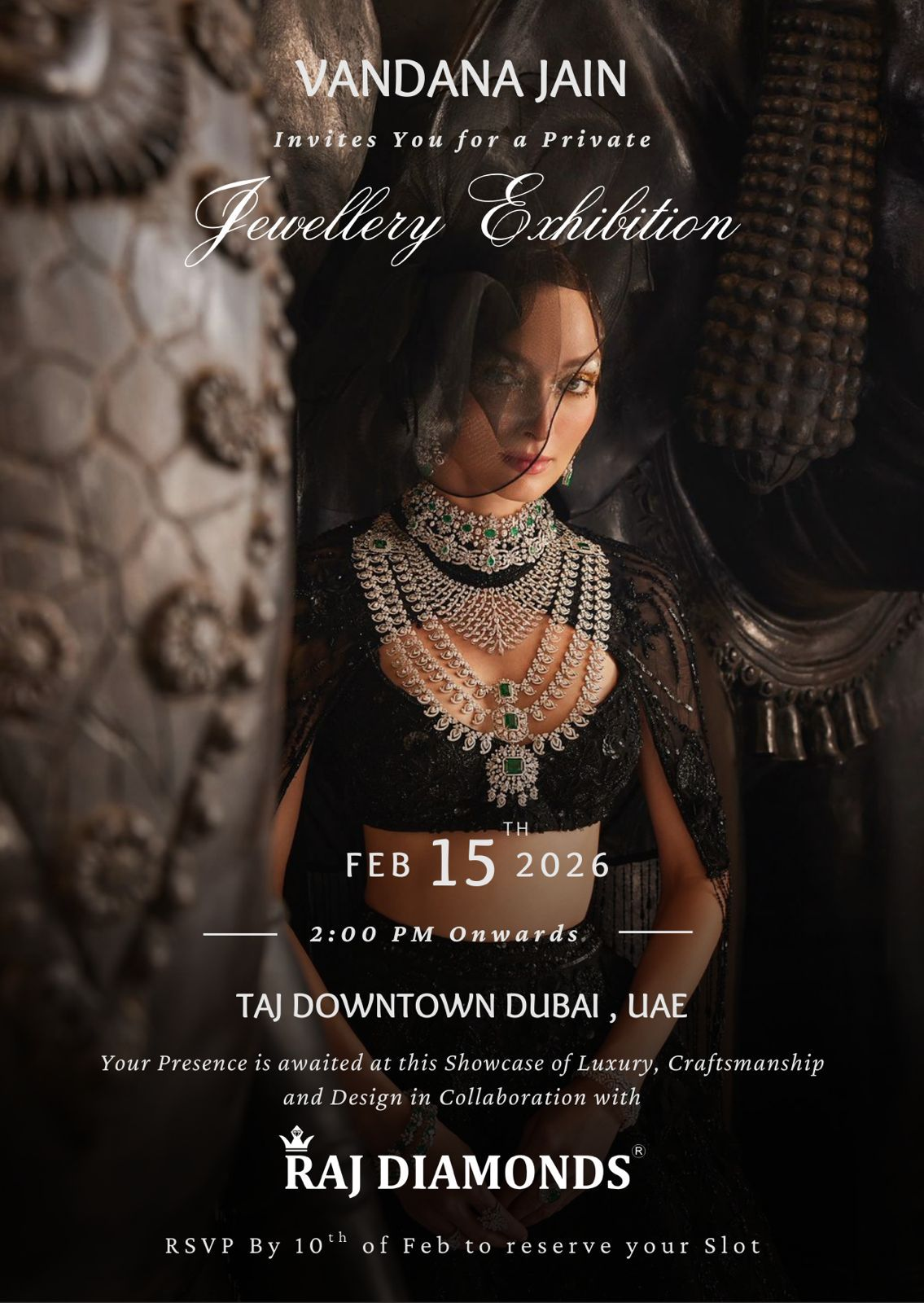 Vandana Jain Announces an Exclusive Private Jewellery Exhibition in Collaboration with Raj Diamonds at Taj Downtown Dubai